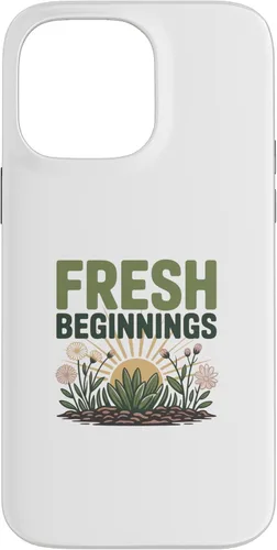 Vista 21 de Fresh Beginnings Bloom Where Dreams Plant Seeds Case for iPhone 16