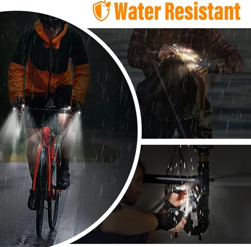 Vista 7 de Regalos para hombres, papá, novio, marido, él, día del padre, cumpleaños, guantes de linterna LED, luces de dedos manos libres, accesorios geniales