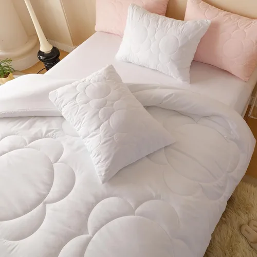 Vista 334 de CLOTHKNOW Juego de edredón de 3 piezas a cuadros color beige óxido, tamaño Full, juego de ropa de cama de cuadros edredón terracota con 2 fundas
