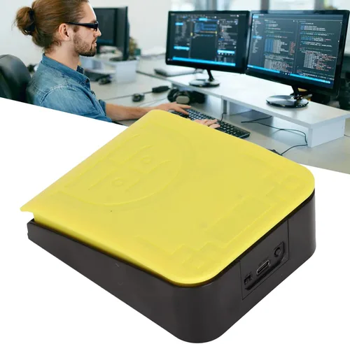 Vista 5 de Interruptor de control de pedal de pie, interruptor de acción de control de un solo pie USB, pedal de juego de alta sensibilidad con cable