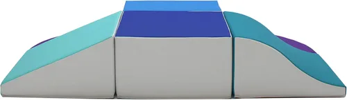 Vista 4 de FDP SoftScape Playtime - Completo escalador para bebés y niños pequeños que gatean, espuma suave de juego activo para interiores