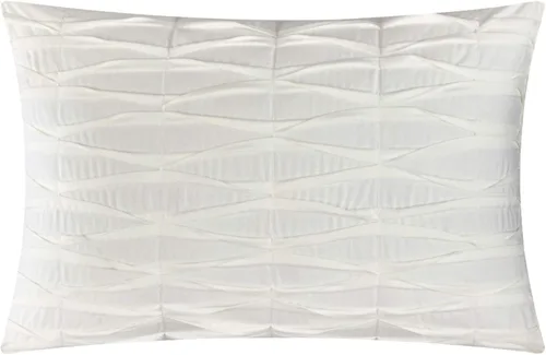 Vista 5 de Chic Home Shefield Geometric Gold Tone Metallic Lattice Pattern Print Bedding-Decorative Pillows Shams Included, Twin, Beige