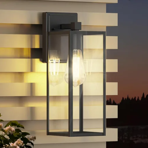 Vista 10 de WIHTU Luces al Aire Libre para Casa, Accesorios de Luz LED para Porche Exterior, Luz de Pared al Aire Libre Impermeable, Apliques de Luz para Patio
