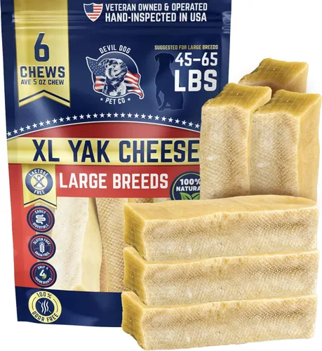 Vista 15 de Devil Dog Pet Co. Himalayan Yak Cheese - Masticables para perros, pequeños, paquete de 4, 100% naturales y saludables, sin lactosa, golosinas