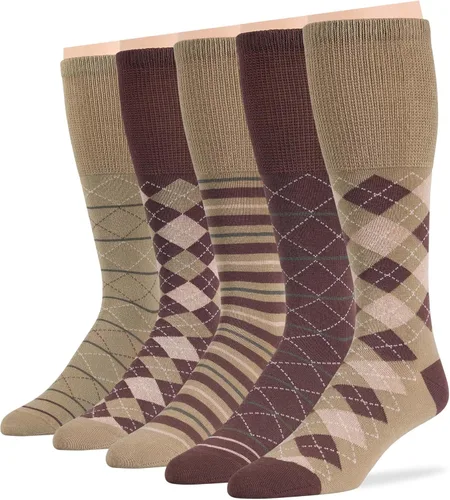 Vista 11 de 7BIGSTARS KINGDOM Men Diabetic Non-Binding Fashion Cotton Socks-5 Pack Large/XL
