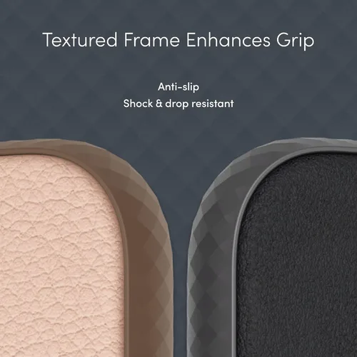 Vista 5 de Moshi Overture - Funda tipo cartera compatible con iPhone 13 Pro Max, funda desmontable, soporte, cuero vegano, serie SnapTo, rosa luna