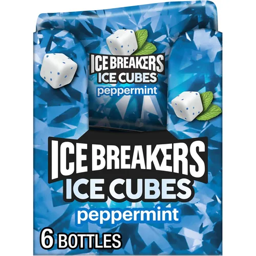 Vista 8 de ICE BREAKERS Goma de mascar Ice Cubes de menta sin azúcar, 91.7 g (4 unidades, 40 piezas)