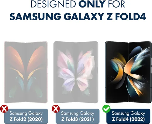 Vista 2 de ArmorSuit MilitaryShield - Protector de pantalla antirreflejo diseñado para Samsung Galaxy Z Fold 4 5G, película mate compatible con fundas