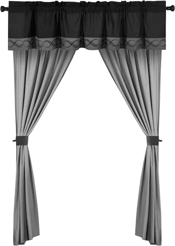 Vista 7 de Chic Home Idit - Juego de edredón, gris, tamaño Queen (24 piezas)