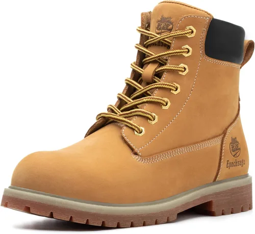 Botas de trabajo clásicas mejoradas para hombres y mujeres, impermeables, de grano completo, aisladas, antideslizantes, cómodas, zapatos de 6