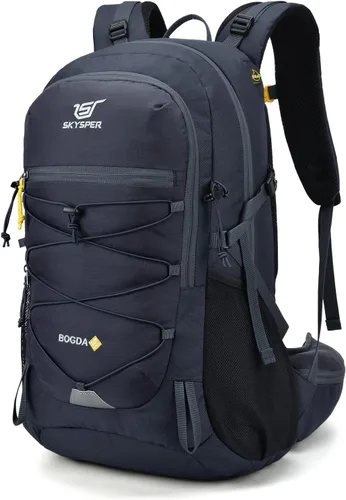 SKYSPER Mochila de senderismo para hombres y mujeres, mochila de viaje de 35 litros, impermeable, mochila de campamento ligera para exteriores