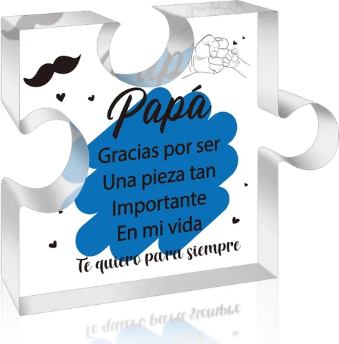 Vista 24 de Yopyame Regalos de Cumpleaños para Mamá en Español - Regalos para Mamá Placa Decorativa de Rompecabezas de Acrílico Recuerdo Pesos de Papel Regalos