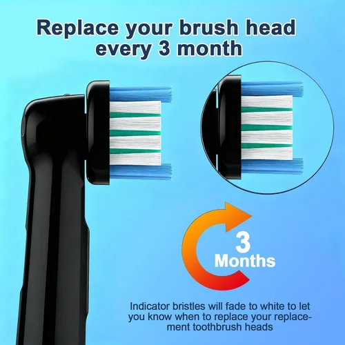 Vista 5 de Cabezales de repuesto para cepillos de dientes compatibles con Oral B Braun, cabezales de cepillo eléctrico profesional para cabezales de repuesto