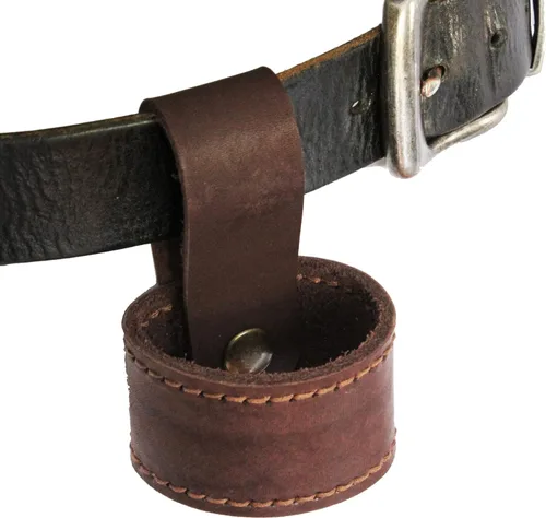 Funda de cuero del tenedor del hacha del hacha con el lazo del cinturón, funda cosida hecha a mano de la herramienta