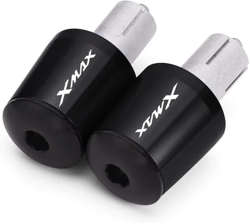 7/8" 22mm Motorcycle Handlebar Ends Handle Bar Grips Plugs Caps for Xmax 125 250 300 400 XMAX300 XMAX400 XMAX250 XMAX125 (Color : Black)