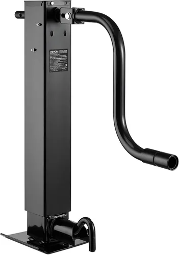 Vista 11 de VEVOR Soldadura directa cuadrada de alta resistencia de 8000 libras en gato de RV, elevación de 15-1/4 pulgadas, pata de caída ajustable