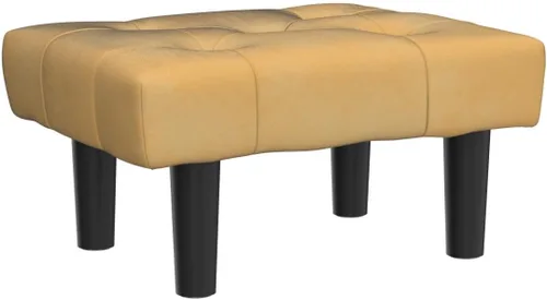 Vista 113 de HOUCHICS Taburete acolchado de piel, pequeño reposapiés otomano con patas de madera, moderno reposo rectangular para sala de estar, sofá, escritorio