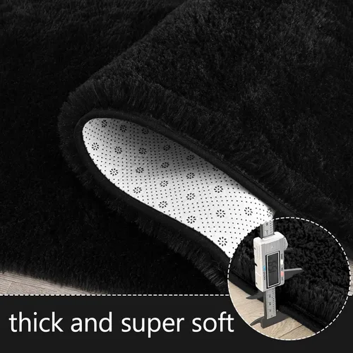 Vista 4 de AROGAN Alfombra de pasillo de 2 x 6 pies para dormitorio, alfombras lavables con espuma viscoelástica para pasillos, entrada, alfombra mullida