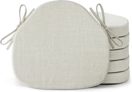 Vista 16 de Shinnwa Juego de 2 Cojines para Sillas de Comedor, Almohadillas de Asiento Windsor de Espuma de Alta Resistencia, Cojines para Sillas de Cocina