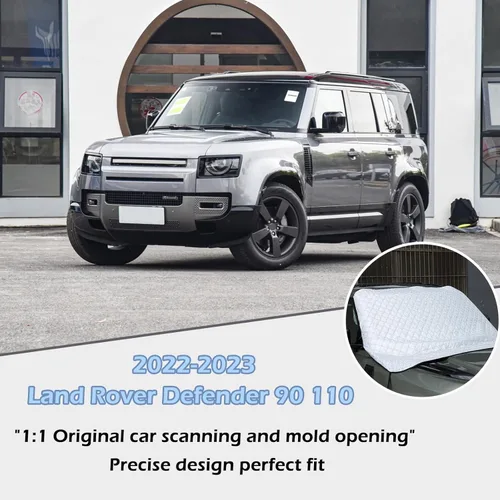 Vista 7 de Cubierta de parabrisas compatible con Land Rover Defender 90 110 130 2020-2023 2024, para hielo y nieve, hielo, protección UV y escarcha, protector