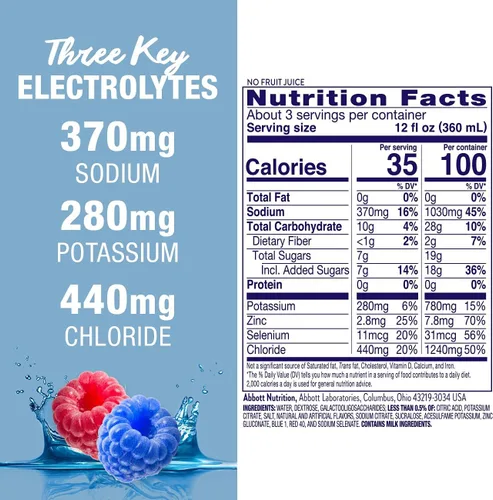 Vista 6 de Pedialyte Advanced care, solución oral de electrolitos, 0.26 gal, 8 unidades, 1, 1
