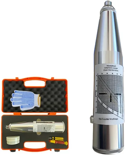 Martillo de rebote profesional - Probador de resistencia al hormigón con rango de 10-60 MPa para edificios/puentes/construcción de carreteras