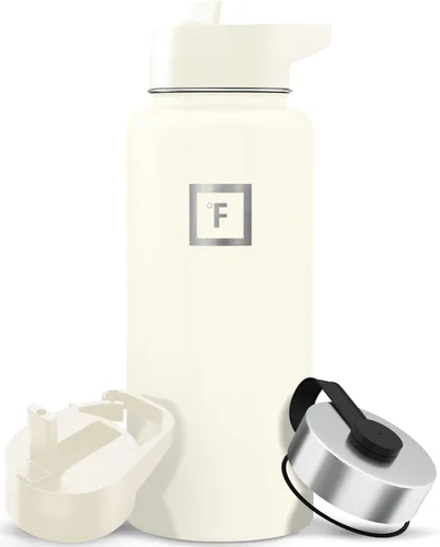 Vista 98 de IRON °FLASK Frasco de hidratación para acampar y senderismo con boquilla, botella de agua deportiva de acero inoxidable con aislamiento de boca