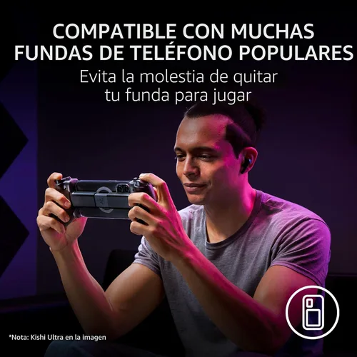 Vista 7 de Razer Kishi V3 Pro Gaming Controller for iPhone 15, 16, 17 Series, Android & iPad mini up to 8": Full Sized TMR Thumbsticks - Back Buttons - PC