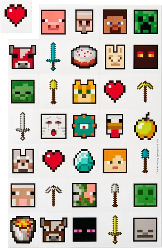 Vista 7 de Hallmark - Tarjetas de San Valentín de Minecraft para niños y buzón para intercambio en el aula escolar