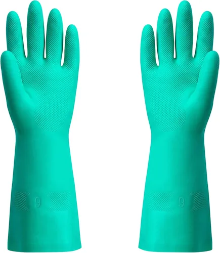 Vista 6 de ThxToms guantes de nitrilo para el hogar, resistentes al aceite, ácido, alcalinos y solventes