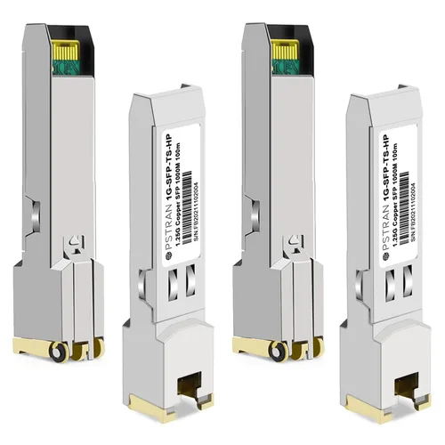 Vista 20 de Módulo transceptor de cobre de 10/100/1000BASE-T SFP SGMII compatible con Arista Networks SFP-GB-GE-TL SFP-1G-TL RJ45 328.1 ft Cat5e/6