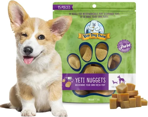 Vista 11 de Yeti Nuggets de repuesto para juguetes para perros Puff and Play – Golosinas naturales de queso de yak del Himalaya, masticables saludables