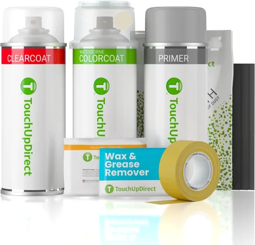 Vista 157 de TouchUpDirect QM1 Cloud White compatible con Pintura de retoque en aerosol Nissan Exact Match - Kit esencial
