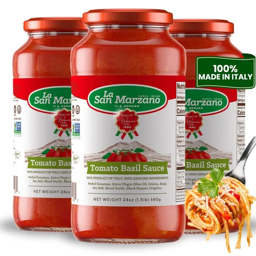 Vista 36 de La San Marzano Salsa Arrabiata, 13 oz, Salsa para Pasta Hecha en Italia, Tomate Multiusos de Primera Calidad, Todo Natural, Dieta Mediterránea, Sin