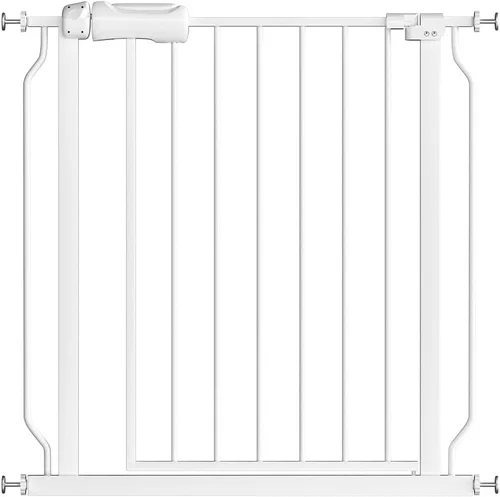 Vista 19 de Fairy Baby Fairy Baby Walk Through Baby Gate - Extensión de puerta de seguridad infantil blanca con cierre automático