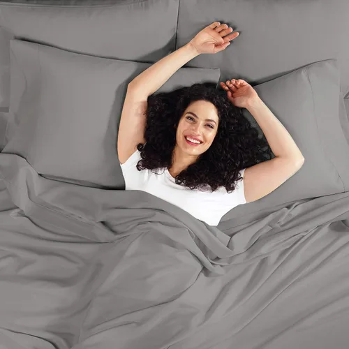 Vista 6 de Empyrean - Juego de 2 sábanas bajeras de tamaño individual, microfibra ultrasuave, bolsillo profundo, se adapta a colchones de 14 a 16 pulgadas