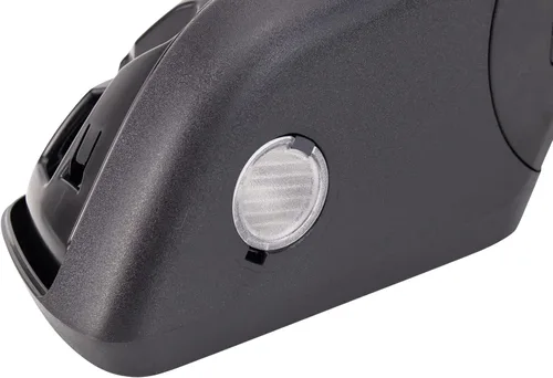 Vista 8 de TRQ Espejo lateral del pasajero con memoria calentada, color negro suave con luz de charco compatible con Ford Flex FO1321622 2013-2019