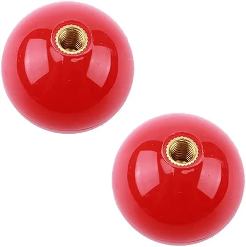 Vista 3 de lasenersm 2 piezas de 1.378 in Arcade-Game Round Joystick Head Joystick's Round Balltop Round Topball Mango Rocker Ball Top Handle Rocker Ball Top