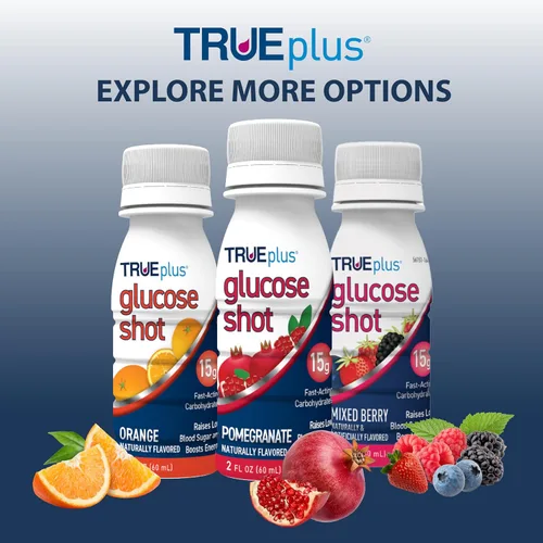 Vista 7 de TRUEplus® Glucose Shots 6 botellas - Bayas mixtas