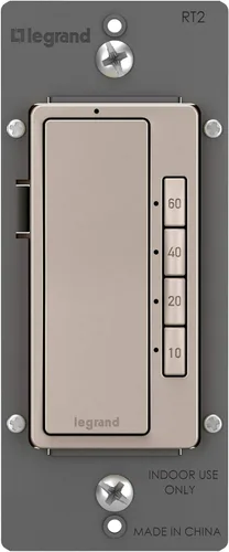 Vista 9 de Legrand Interruptor temporizador de cuenta regresiva digital radiante para luces, interruptor de luz temporizador de apagado automático con Negro