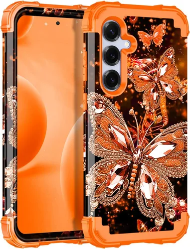 Vista 47 de Miqala Funda para Galaxy S8, que brilla en la oscuridad, tres capas, resistente, a prueba de golpes, protección completa, parachoques de plástico