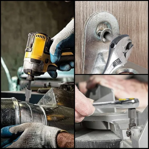 Vista 7 de Juego de 15 extractores de tornillos, extractor de tornillos de doble cabeza hexagonal, extractor de tuercas multieslina, 3/8 pulgadas, juego
