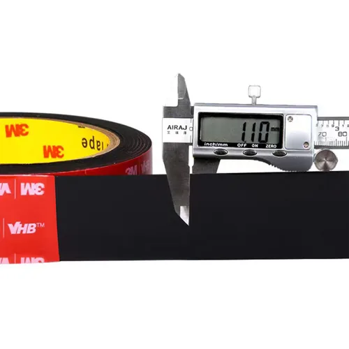 Vista 3 de Cinta de doble cara resistente, 15.6 pies de largo, 1/4 pulgadas de ancho para interiores y exteriores, tira de luces LED, decoración de oficina