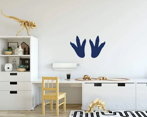 Vista 3 de Dinosaur Footprints Wall Decals - Wall Decoration For Children's Room Playroom, Preschool or Classroom Decor