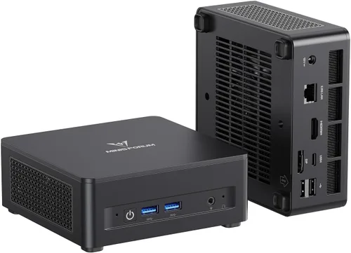 Vista 8 de MINISFORUM UM690L Slim Mini PC, AMD Ryzen 9 6900HX (8C/16T, hasta 4.9 GHz), 32 GB LPDDR5 y 1 TB PCIe 4.0 SSD Mini computadora de escritorio, DP/HDMI