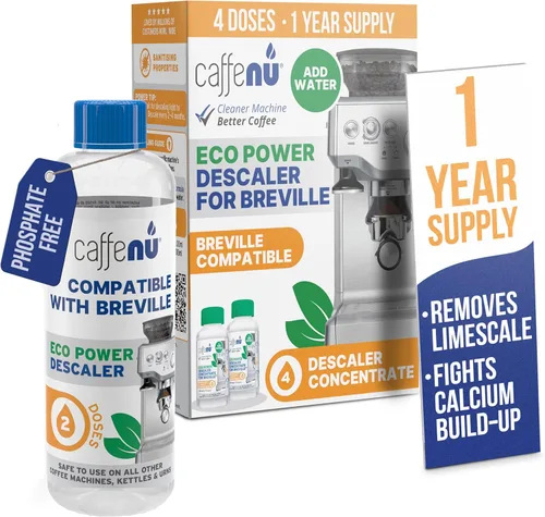 Vista 8 de Solución de descalcificación compatible con Breville. Botella de solución descalcificadora. El kit de descalcificación elimina la cal para un café