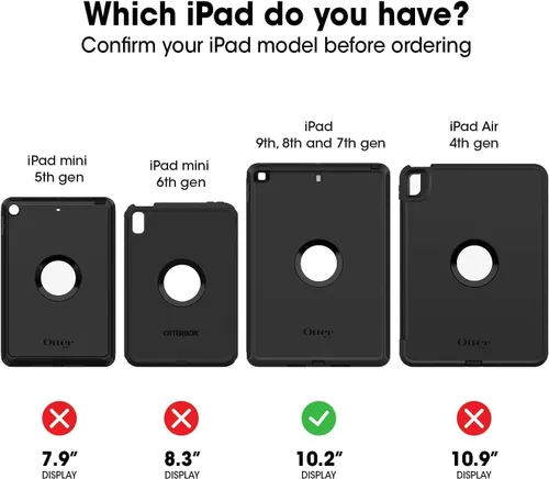 Vista 6 de OtterBox Funda para niños para iPad 7ª, 8ª y 9ª generación (Pantalla de 10.2" - Versión 2019, 2020 y 2021) con soporte y soporte para reposacabezas