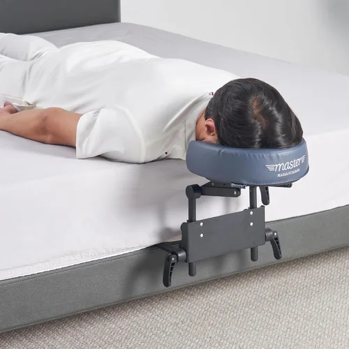 Vista 3 de Master Massage - Kit de masaje para dormir en el hogar, soporte de soporte para reposacabezas ajustable, soporte para reposacabezas y cojín facial
