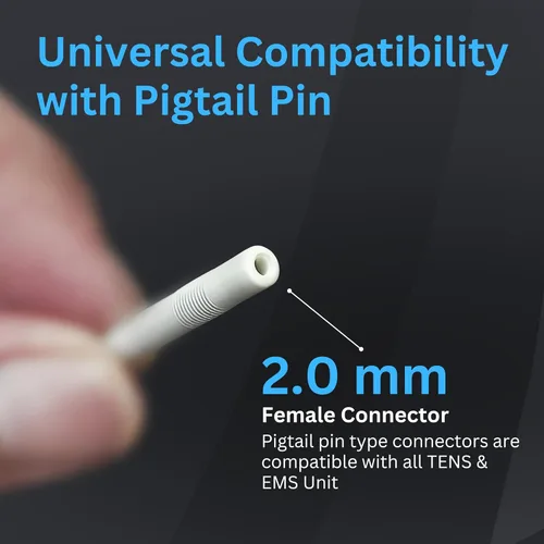 Vista 4 de Santamedical TENS - Almohadillas de repuesto para unidades de 2 x 2, 40 almohadillas de electrodo reutilizables de primera calidad, parches