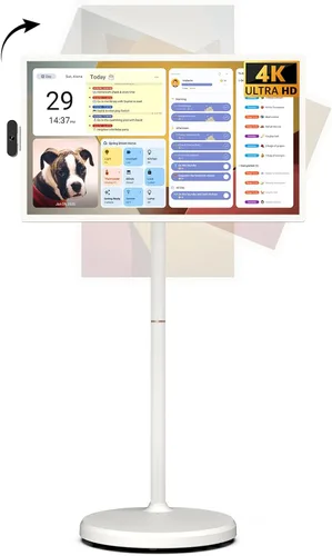 Vista 10 de ApoloSign Televisor portátil inteligente FHD de 24 pulgadas de 2ª generación, 16 (8+8) GB de RAM+128GB, Android 15, certificado EDLA, tablet TV